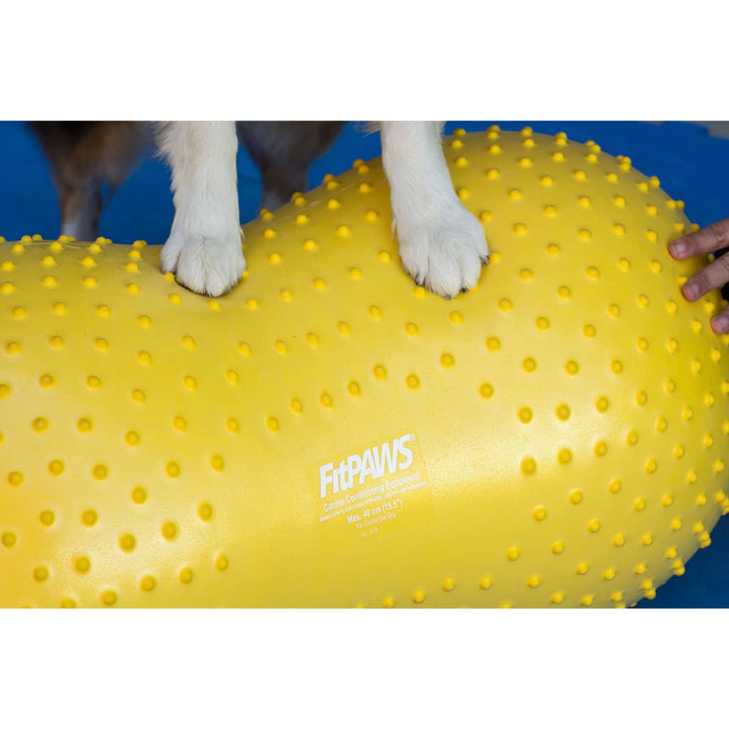 Dierenbalansplatform Trax Peanut 40 cm geel