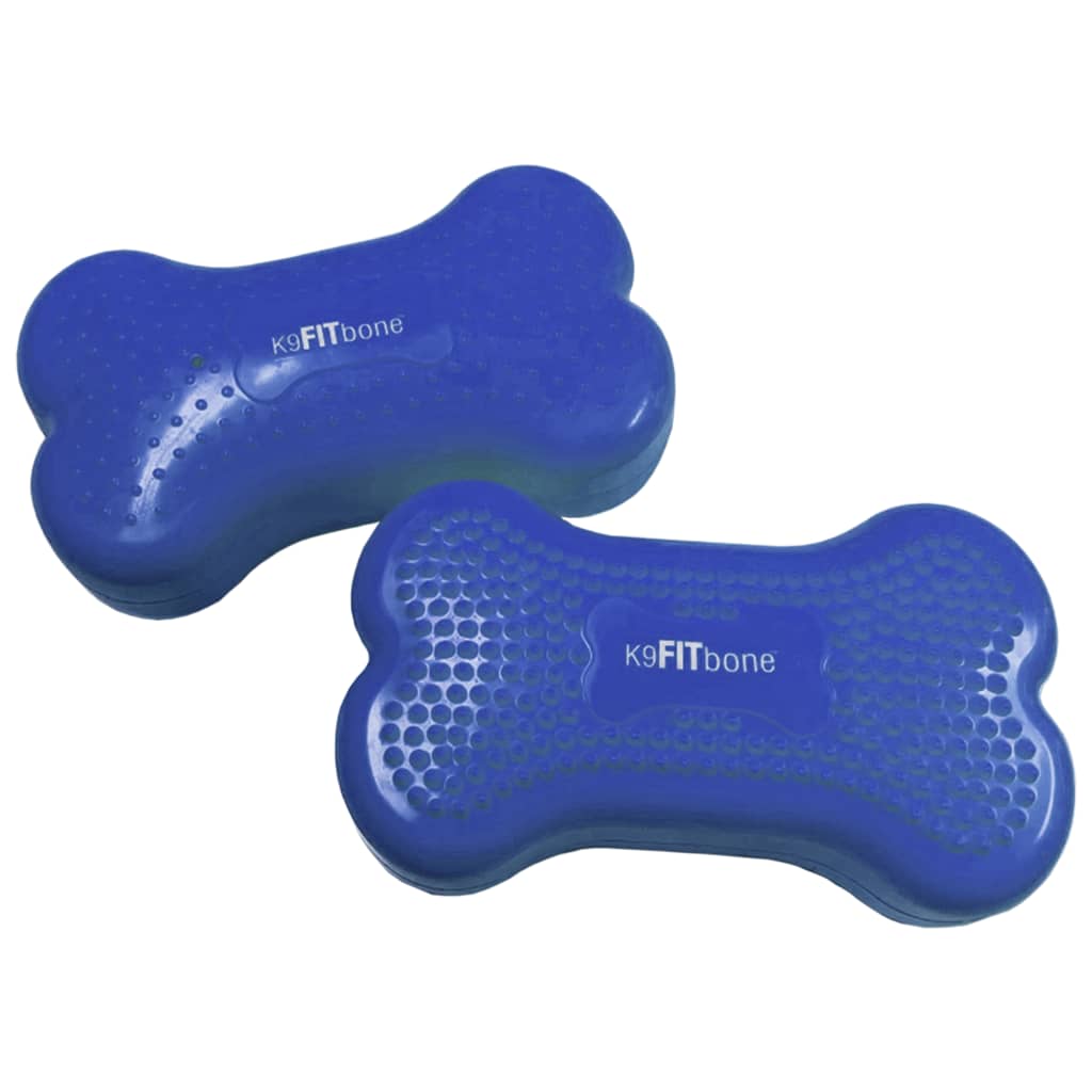 Dierenbalansplatformen 2 st Mini K9FITbone 29x16,5x6 cm blauw