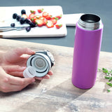 Leifheit Thermosfles Flip 600 ml paars - AllerleiShop