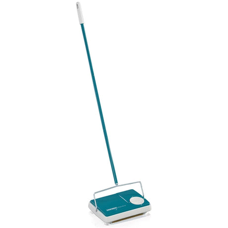 Leifheit Tapijtveger Regulus turquoise en wit 11700 - AllerleiShop