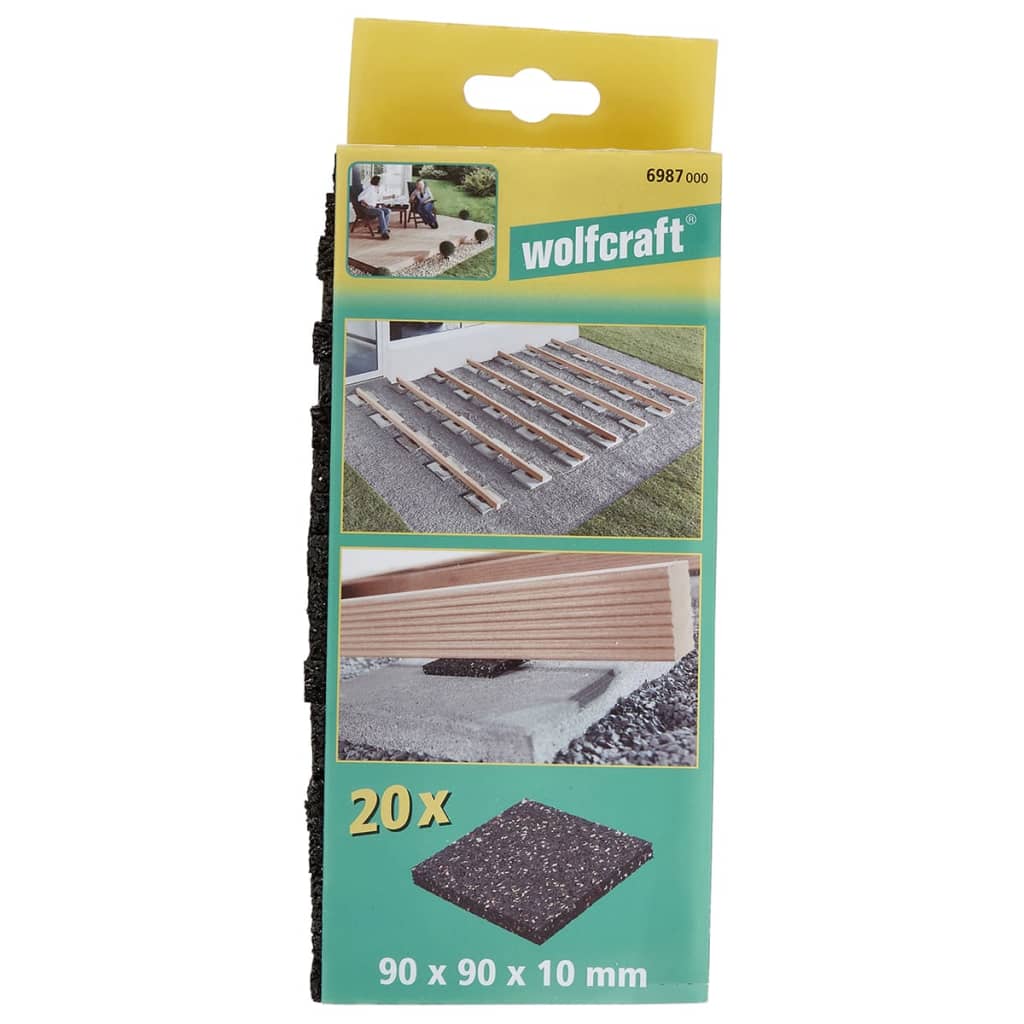 wolfcraft Steunpads voor leggen van terras 20 st 6987000 - AllerleiShop