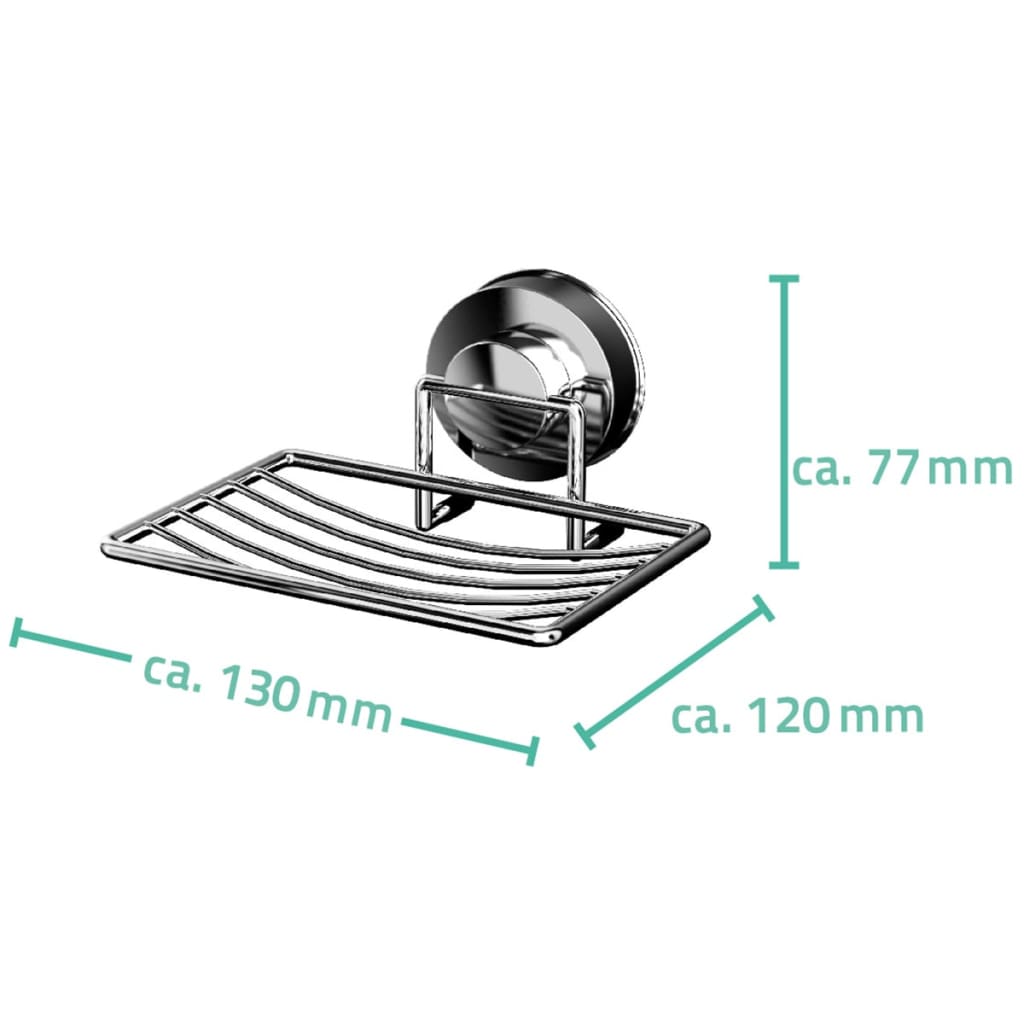 RIDDER Douchezeepbakje 13x12x7,7 cm chroom 12040100 - AllerleiShop