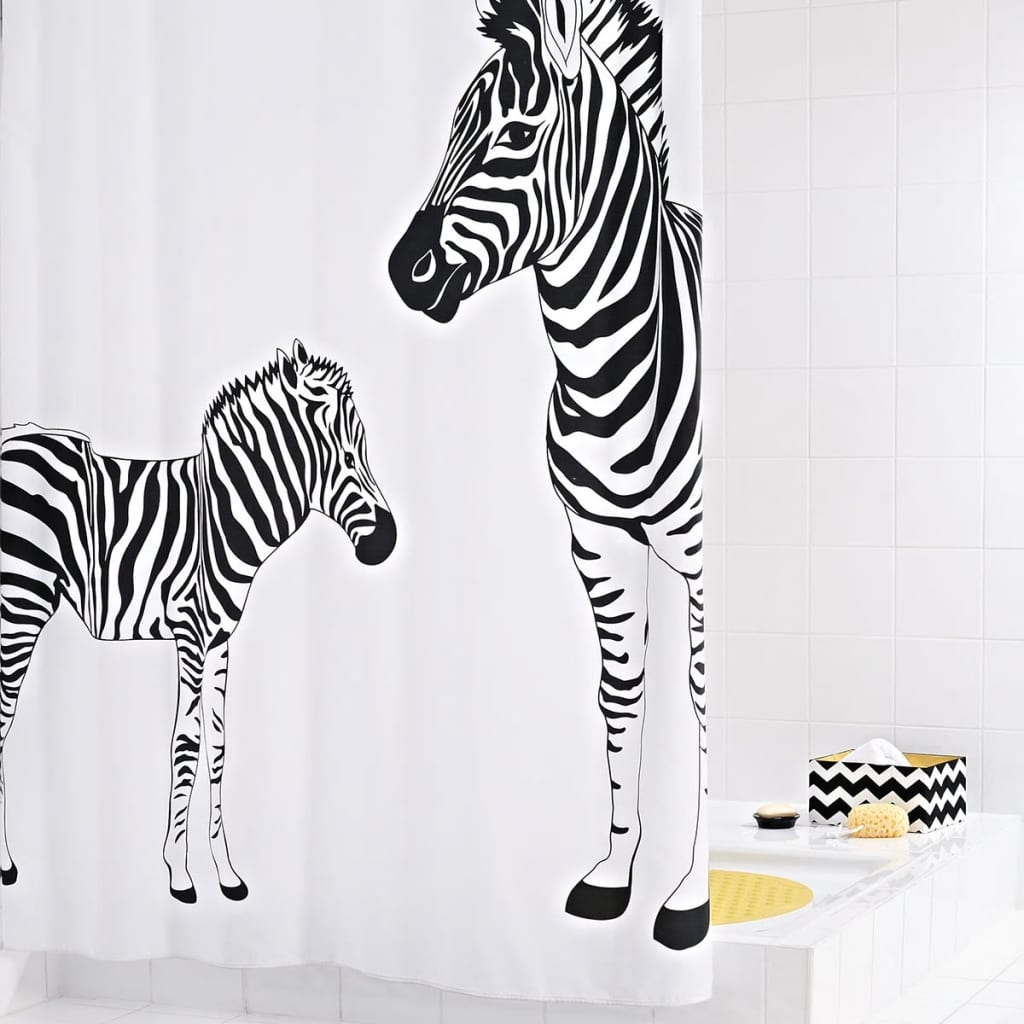 RIDDER Douchegordijn Zebra 180x200 cm - AllerleiShop