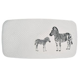 Badmat Zebra 38x72 cm wit en zwart