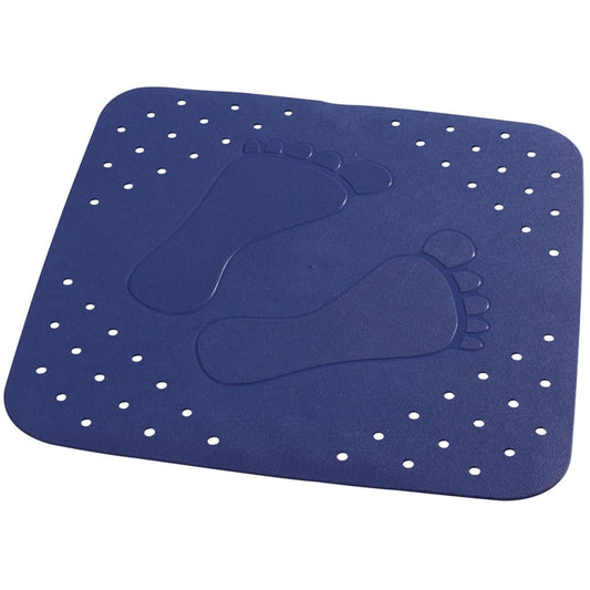 RIDDER Douchemat anti-slip Plattfuß 54x54 cm blauw 67263 - AllerleiShop