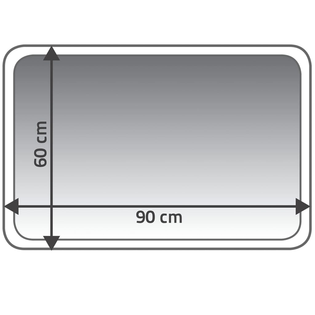 RIDDER Badkamermat Coins 60x90 cm grijs 7103307 - AllerleiShop