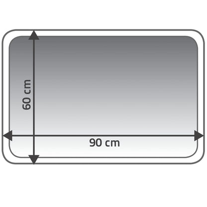 RIDDER Badkamermat Coins 60x90 cm grijs 7103307 - AllerleiShop