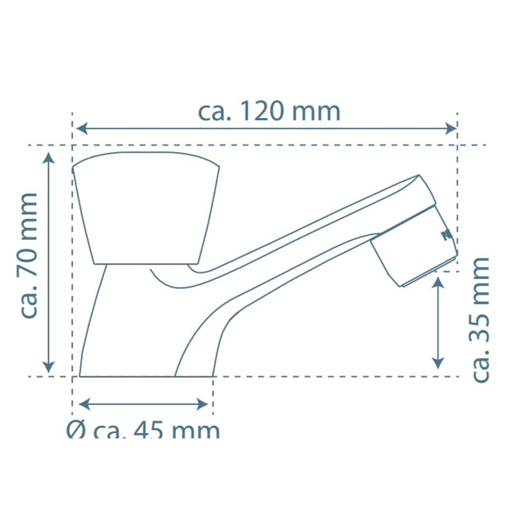 SCHÜTTE Koudwaterkraan CARNEO chroomkleurig - AllerleiShop