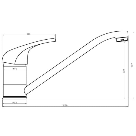 SCHÜTTE Eenknopsmengkraan MAGNA chroomkleurig - AllerleiShop