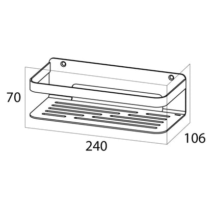 Tiger Badkorf Caddy zilver 1400030946 - AllerleiShop