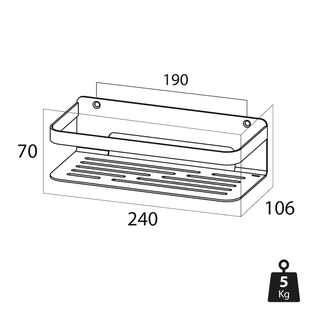 Tiger Badkorf Caddy chroom 1400030346 - AllerleiShop