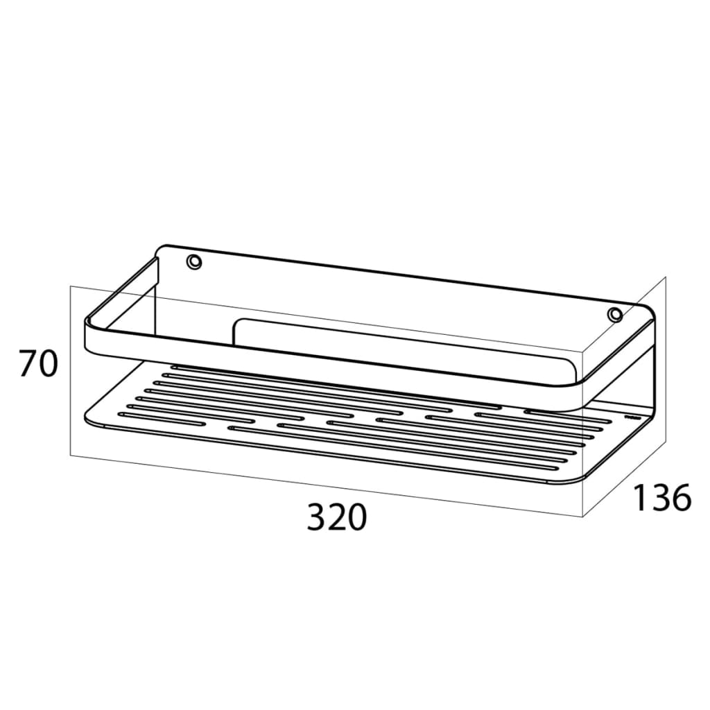 Tiger Badkorf Caddy chroom groot 1400230346 - AllerleiShop