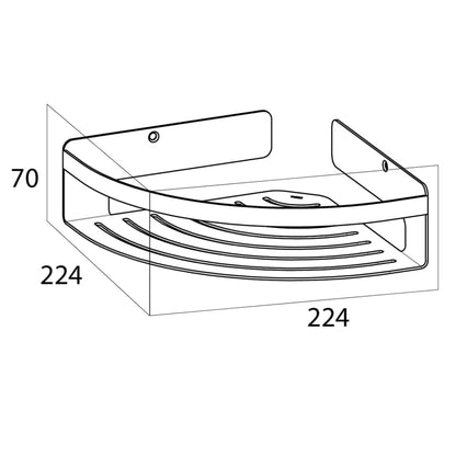 Tiger Hoekkorf Caddy chroom groot 1400630346 - AllerleiShop