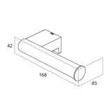 Toiletrolhouder Bold matzwart