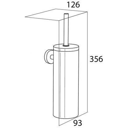 Tiger Toiletborstel en houder Boston chroom 309930346 - AllerleiShop