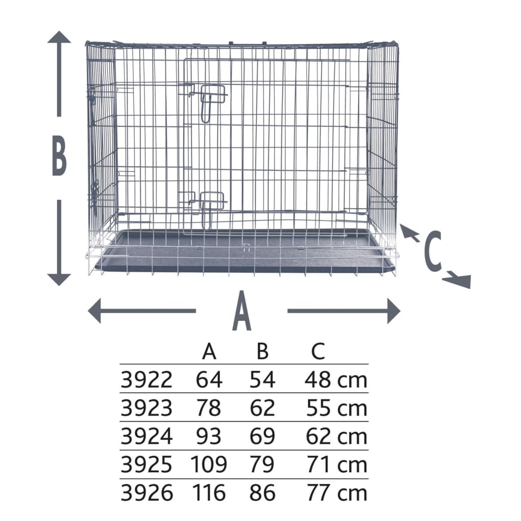 TRIXIE Bench 109x79x71 cm gegalvaniseerd - AllerleiShop