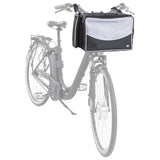 TRIXIE Fietsmand voor huisdieren voorop 41x26x26 cm zwart en grijs - AllerleiShop