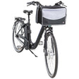 TRIXIE Fietsmand voor huisdieren voorop 41x26x26 cm zwart en grijs - AllerleiShop