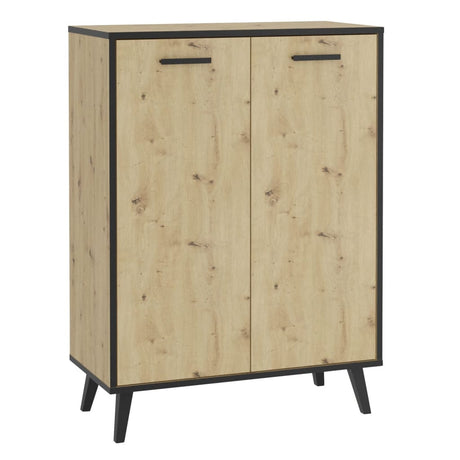 FMD Schoenenkast met 5 vakken 68,5x33x93,5 cm artisan eiken - AllerleiShop