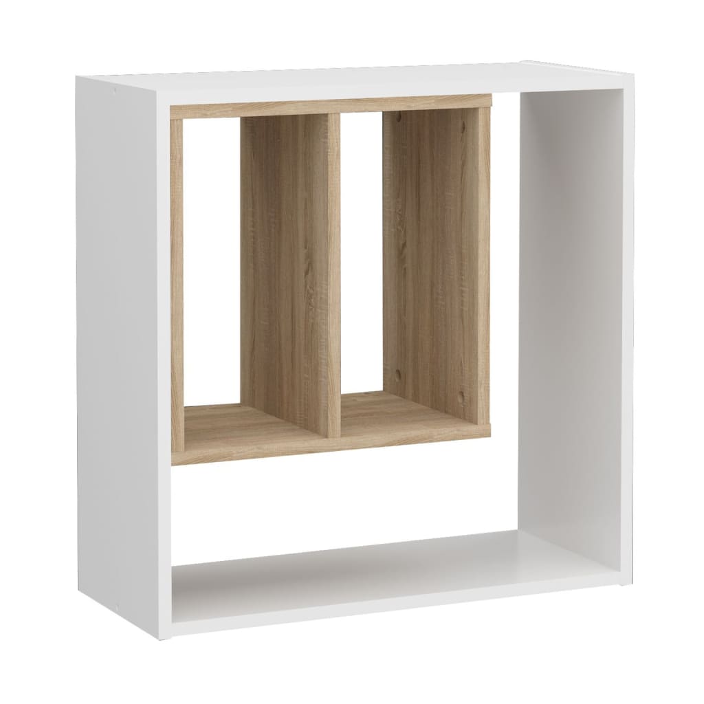 FMD Wandschap met 3 open vakken 58,3x24,4x58,6 cm - AllerleiShop