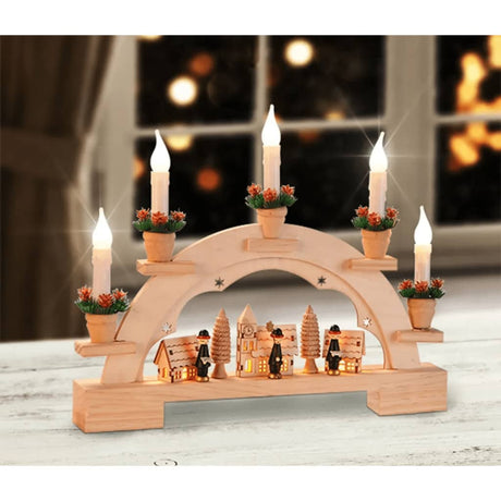 HI Kerstboog met verlichting - AllerleiShop