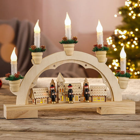 HI Kerstboog met verlichting - AllerleiShop