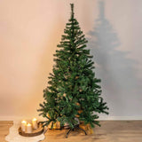 HI Kerstboom met metalen standaard 180 cm groen