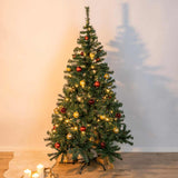 HI Kerstboom met metalen standaard 180 cm groen