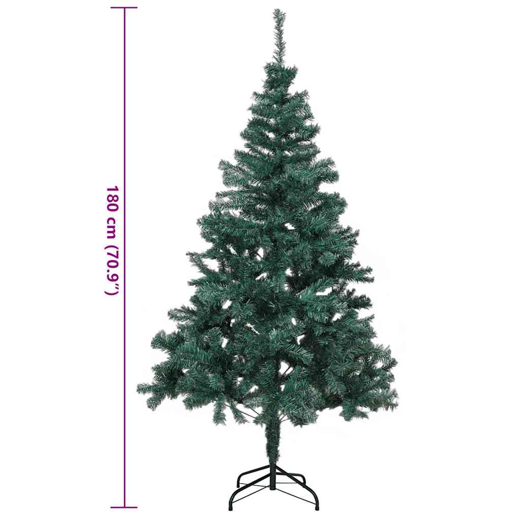 HI Kerstboom met metalen standaard 180 cm groen