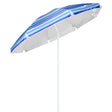 HI Strandparasol 200 cm gestreept blauw - AllerleiShop