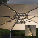 HI Parasol lichtslinger solar LED 130 cm - AllerleiShop