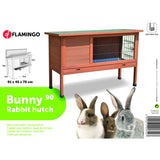 FLAMINGO Konijnenhok Bunny 90 91x45x70 cm bruin - AllerleiShop