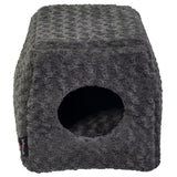 Jack and Vanilla Huisdierengrot Softy S 40x40x39 cm rosette grijs - AllerleiShop