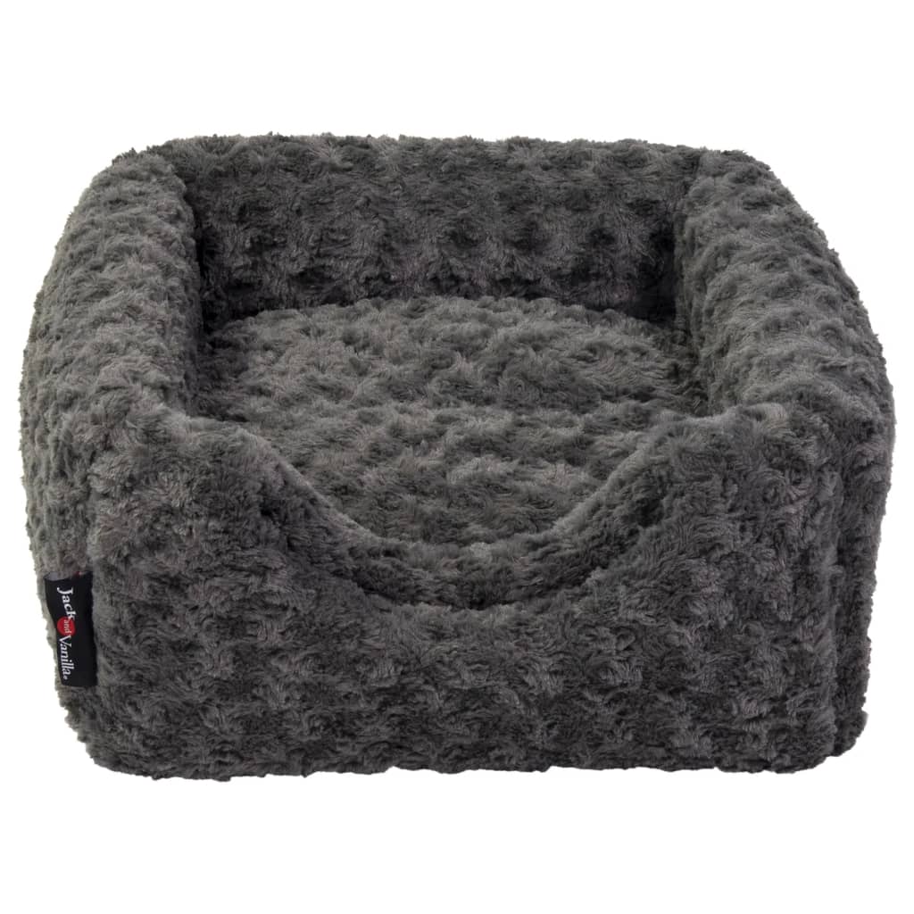 Jack and Vanilla Huisdierengrot Softy S 40x40x39 cm rosette grijs - AllerleiShop