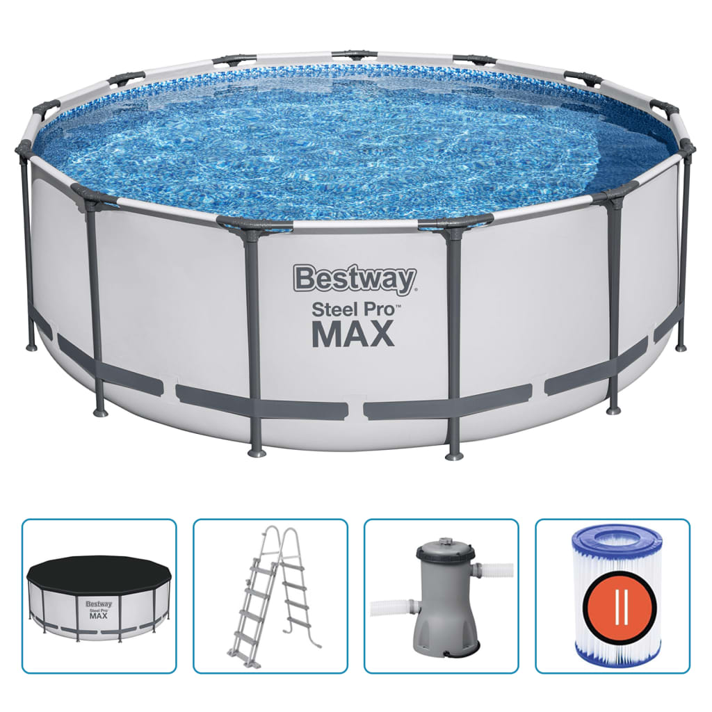 Bestway Zwembadset Steel Pro MAX rond 396x122 cm - AllerleiShop