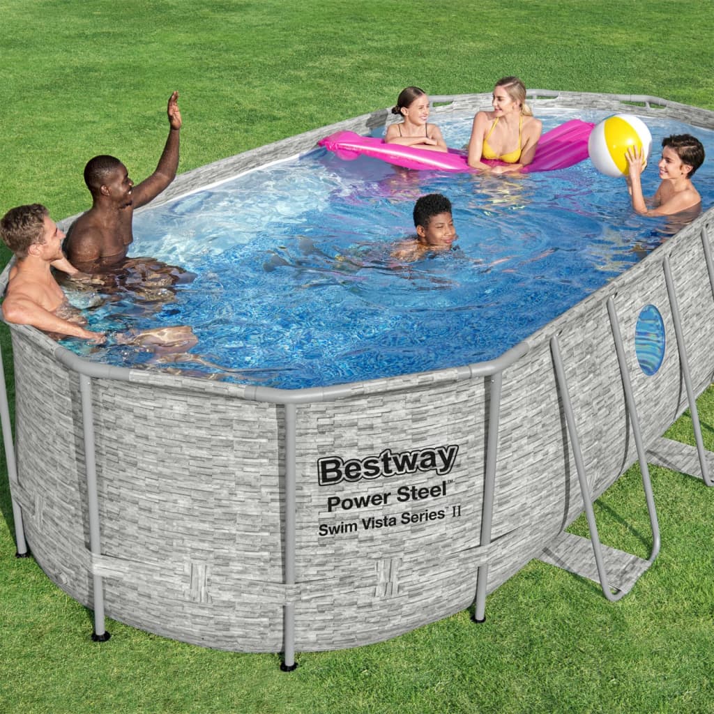 Bestway Zwembadset Power Steel Swim Vista Series 549x274x122 cm - AllerleiShop