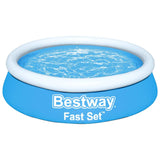 Zwembad Fast Set opblaasbaar rond 183x51 cm blauw