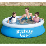 Zwembad Fast Set opblaasbaar rond 183x51 cm blauw