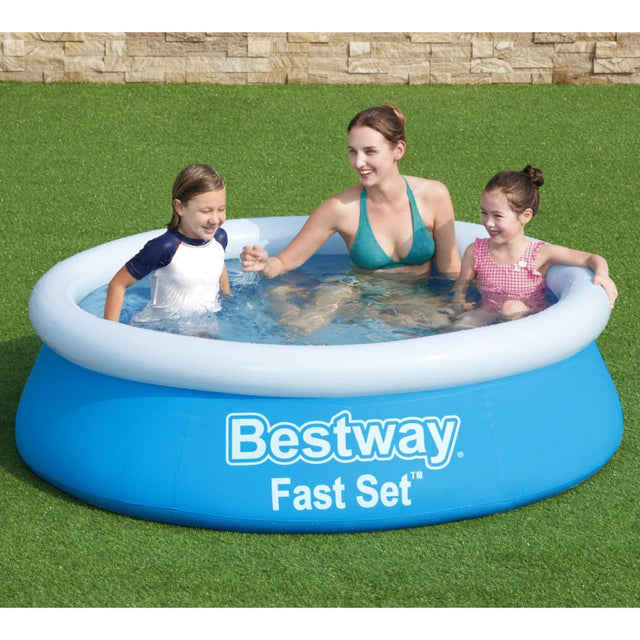 Zwembad Fast Set opblaasbaar rond 183x51 cm blauw