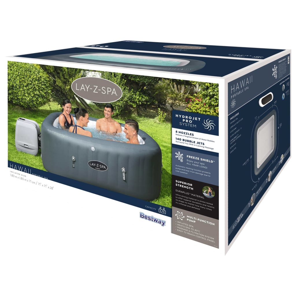 Lay-Z-Spa Hottub opblaasbaar Hawaii Hydrojet Pro