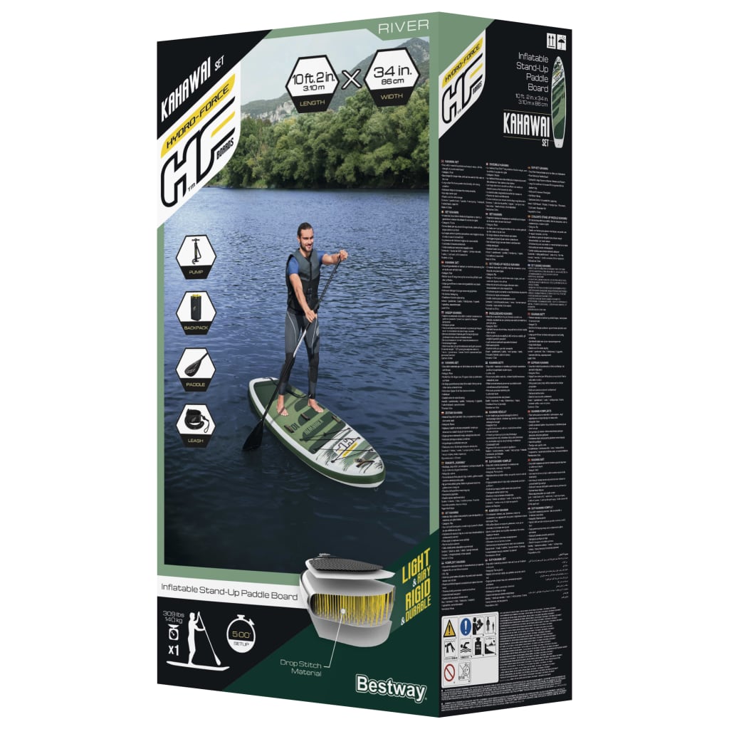 SUP Hydro-Force Kahawai Set opblaasbaar 310x86x15 cm