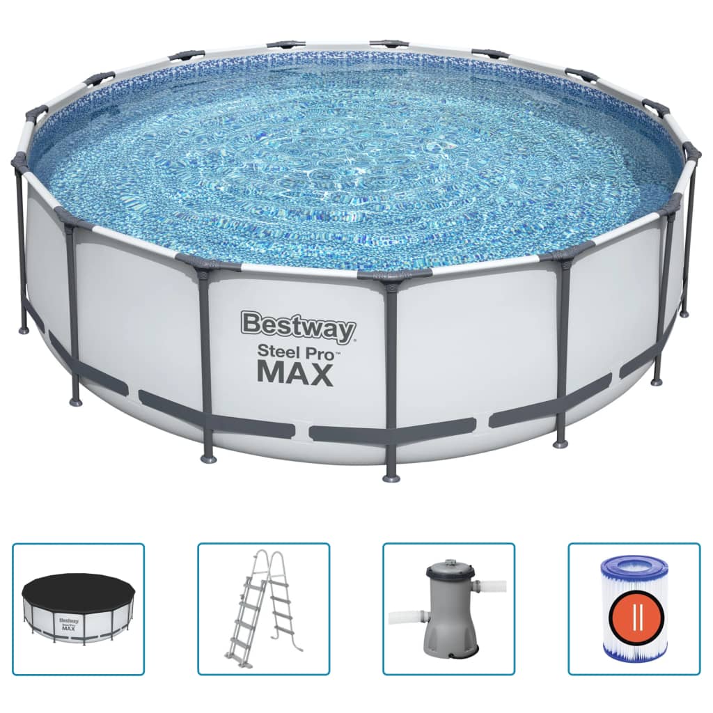 Bestway Zwembadset Steel Pro MAX rond 457x122 cm - AllerleiShop