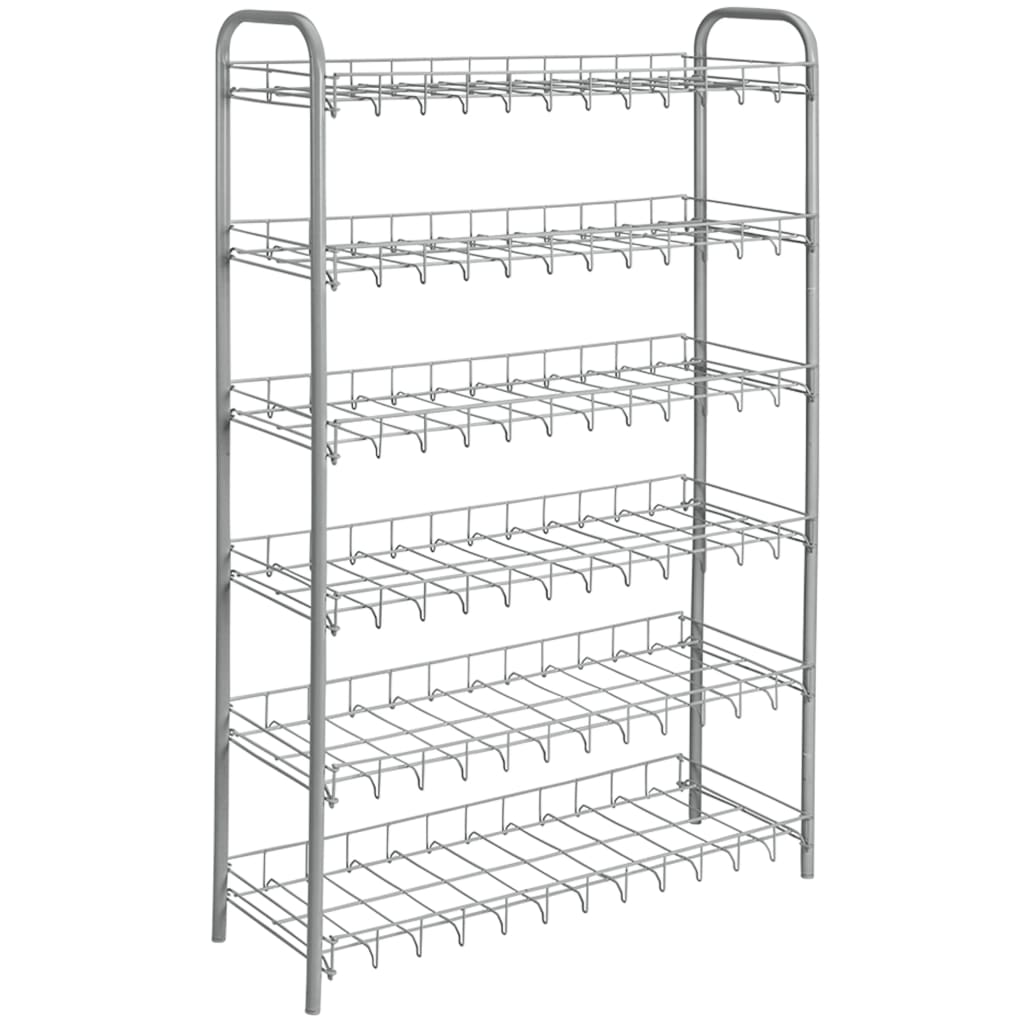 Metaltex Schoenenrek 6-laags Shoe 6 zilvergrijs - AllerleiShop