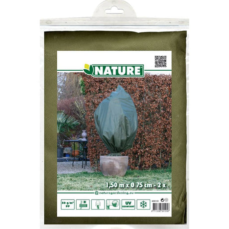 Nature Wintervliesdoekhoezen 2 st 50 g/m² 150x75 cm groen - AllerleiShop