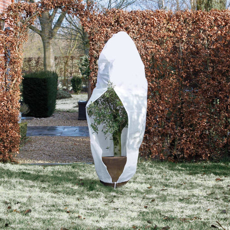 Nature Winterhoes met rits 70 g/m² 1,5x1,5x2 m wit - AllerleiShop