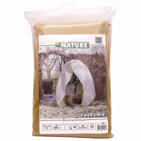 Nature Winterhoes met rits 70 g/m² 3x2,5x2,5 m beige - AllerleiShop