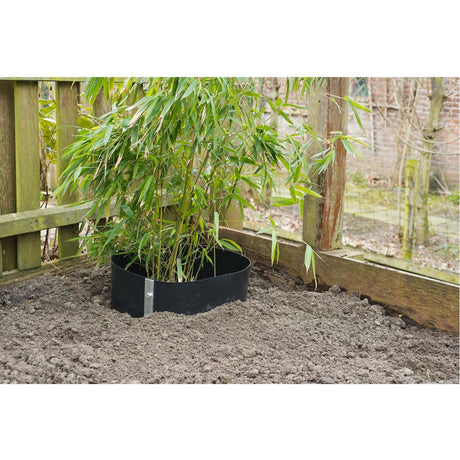 Nature wortelbegrenzer 0,7 x 3 m HDPE zwart - AllerleiShop