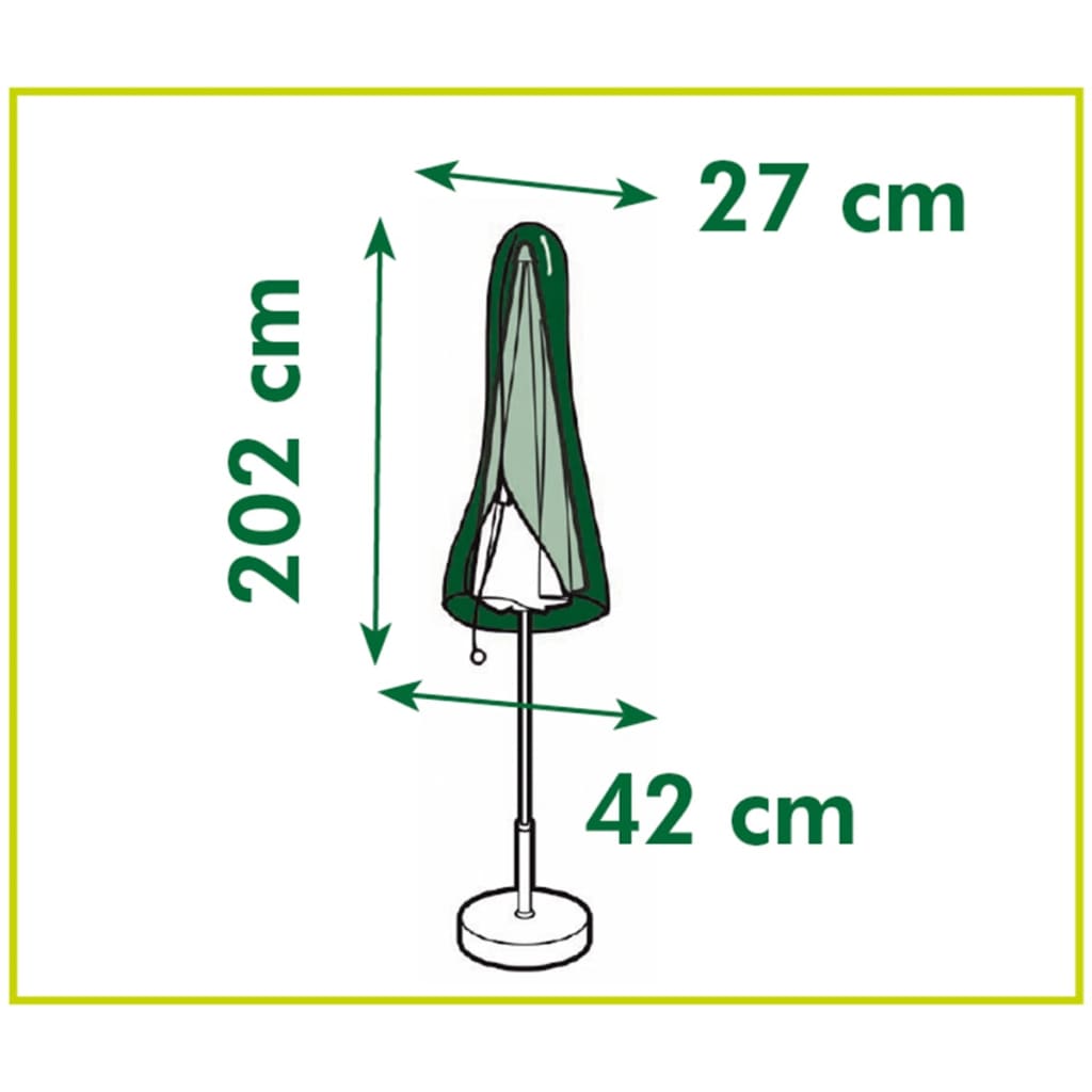 Nature Beschermhoes voor rechte parasols 202x42x27 cm - AllerleiShop