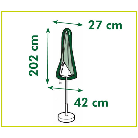 Nature Beschermhoes voor rechte parasols 202x42x27 cm - AllerleiShop