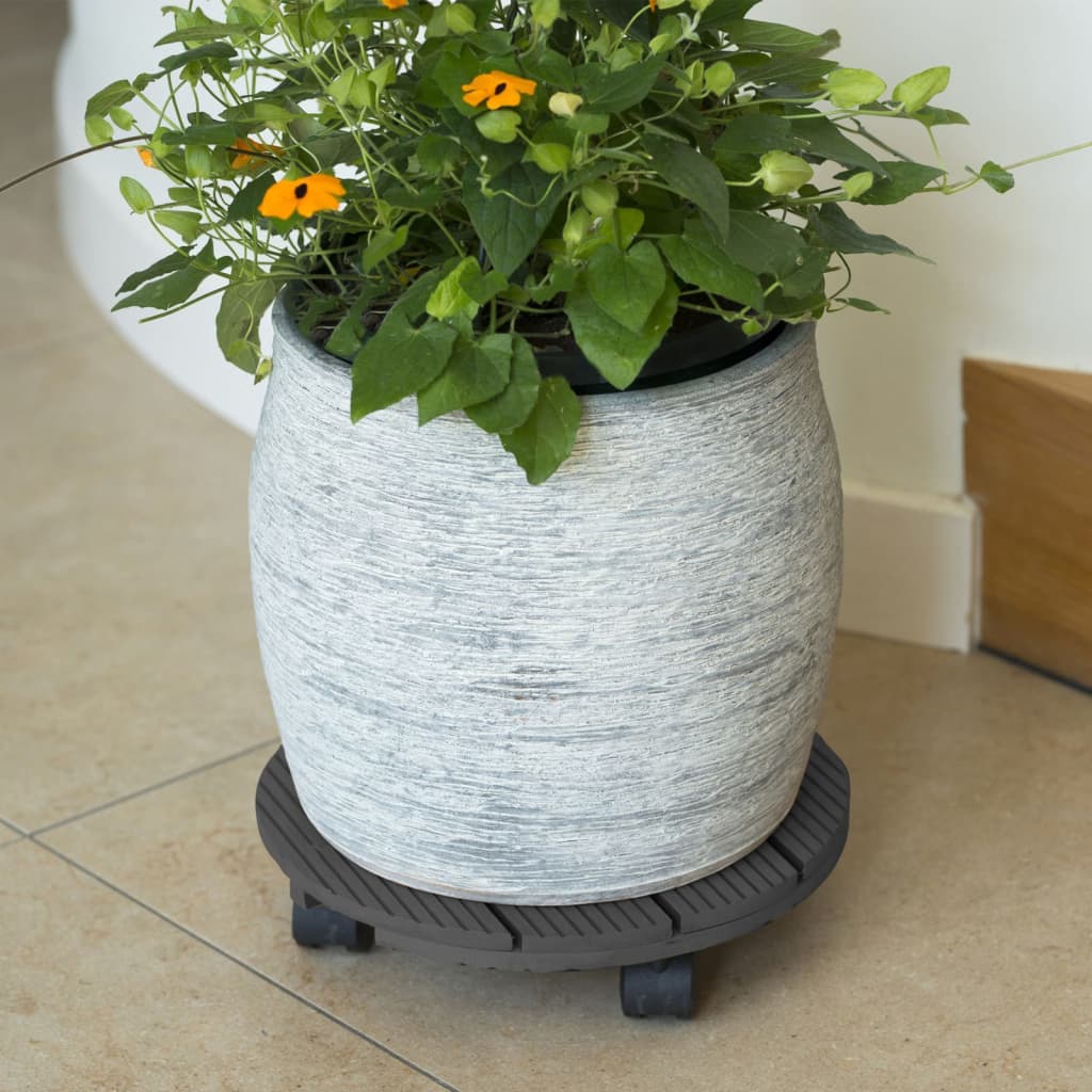 Nature Plantentrolley rond Ø30 cm antracietkleurig - AllerleiShop